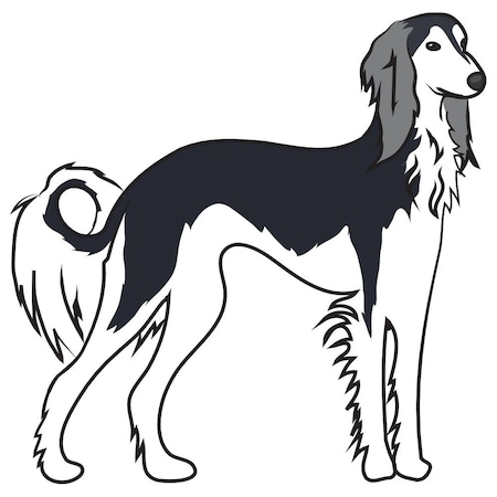 Saluki Dog Decal, Dog Lover Decor Vinyl Sticker